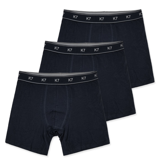 מארז 3 תחתוני K7 בוקסר ארוך צמוד גברים S-XL