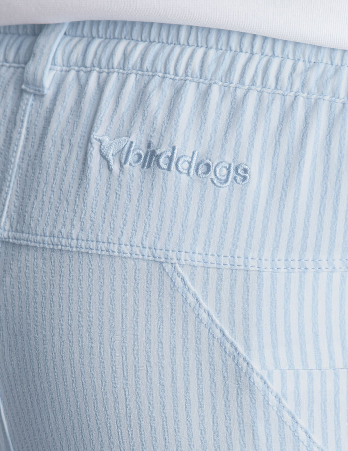 3 in 1 Khaki Shorts - Blue Seersucker (The Hyannis Sports)