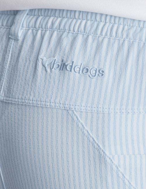 3 in 1 Khaki Shorts - Blue Seersucker (The Hyannis Sports)