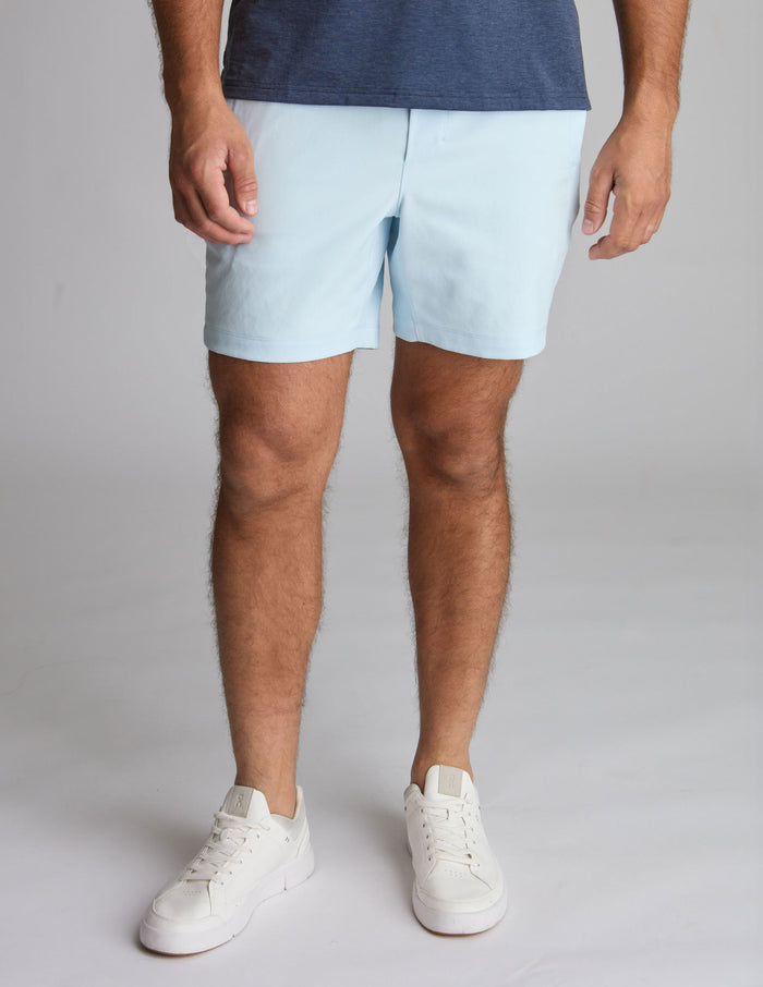 3 in 1 Khaki Shorts - Carolina Blue & Rudder Buddies (The Catalina Wind Mixers)