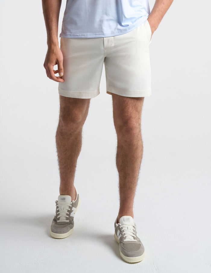 3 in 1 Khaki Shorts - Club White (The Old Sports)