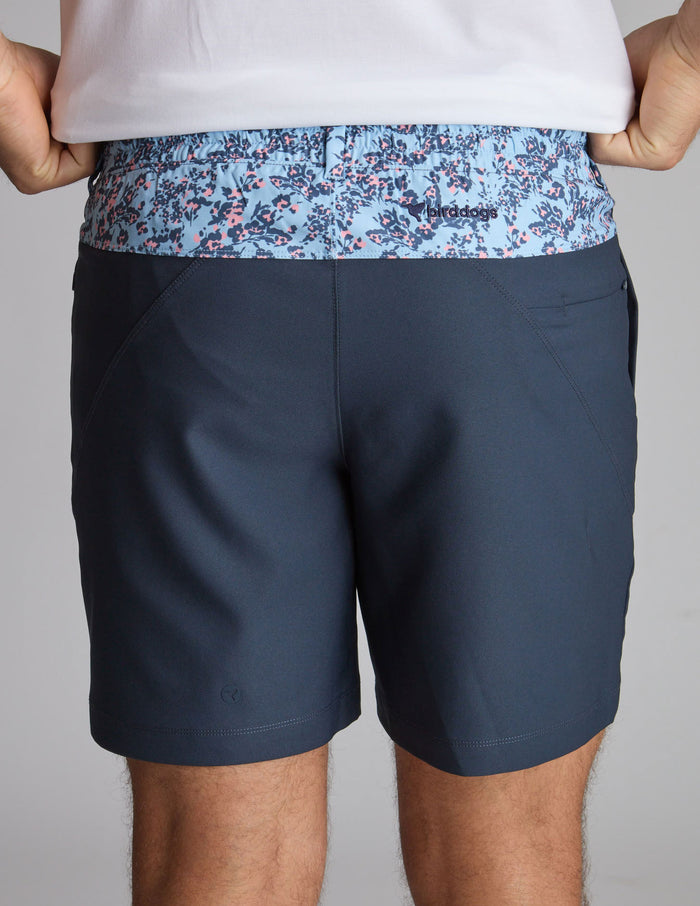 3 in 1 Khaki Shorts - Navy & Hanami Heat (The Roppongi Rockstars)