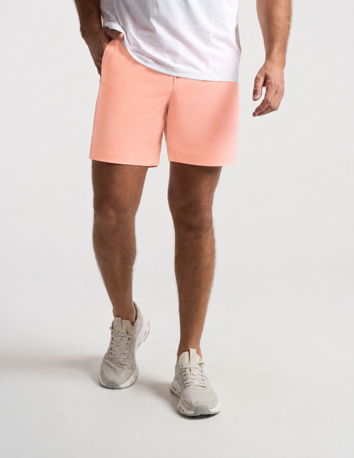 3 in 1 Khaki Shorts - Peach Cannonball (James & The Giant Pair)