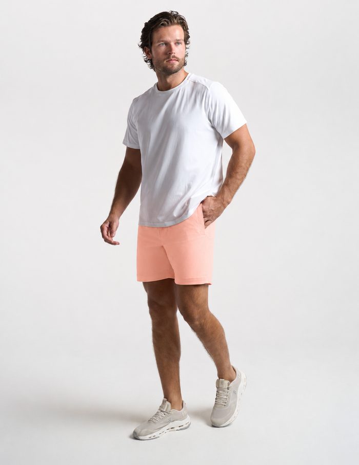 3 in 1 Khaki Shorts - Peach Cannonball (James & The Giant Pair)