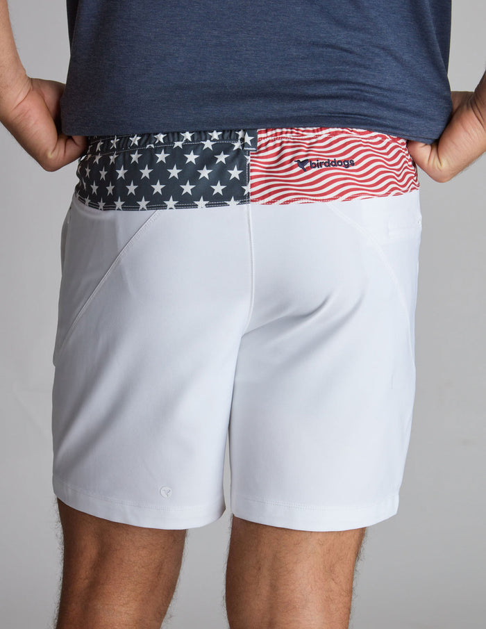 3 in 1 Khaki Shorts - White & Full Glory (The No Metric Systems)