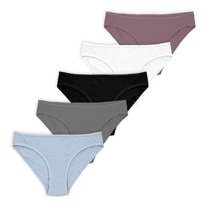 מארז 5 תחתוני ביקיני כותנה-לייקרה נשים S-XXL