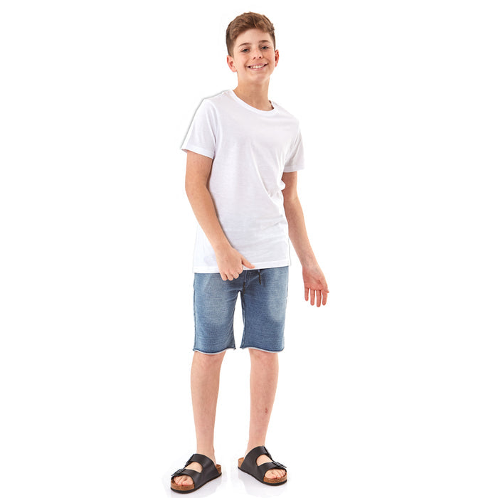מארז 8 חולצות חלקות צווארון עגול