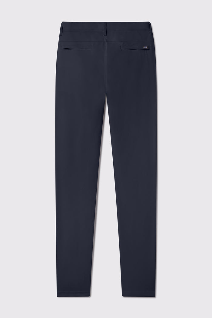 Anything Dress Pant Slim - Navy - photo from back flat lay #color_navy