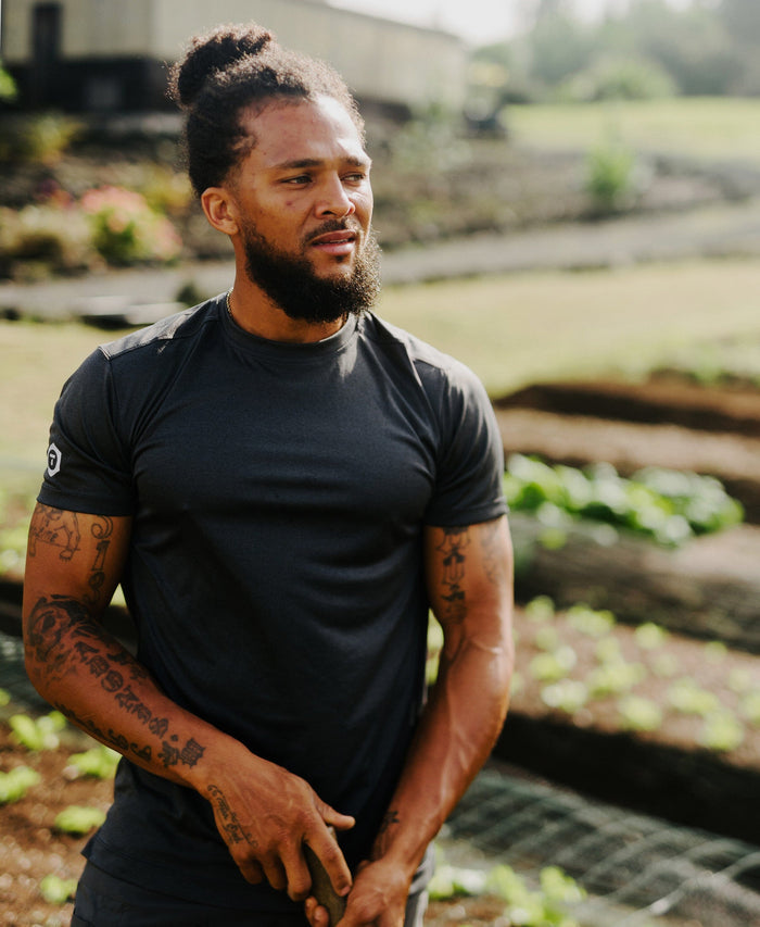 B1 Short Sleeve Tee Truewerk #color_dark heathered grey