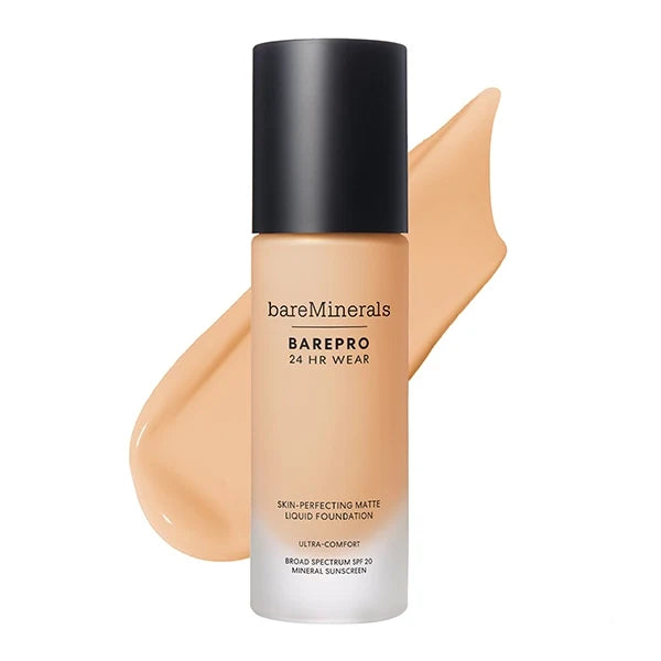 bareMinerals barePro 24HR Matte Perfection Liquid Foundation -Light Warm 20#Shade_Light 20 Warm :
