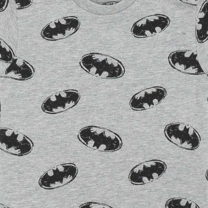 זוג חולצות לוגו Batman אפור-קאמל תינוקות בנים