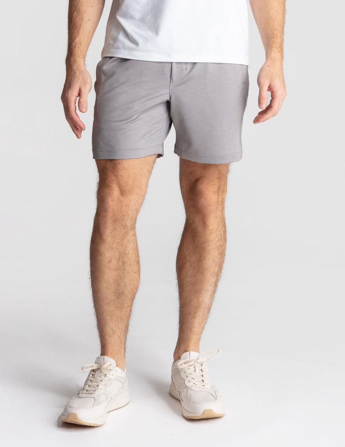 Black Label Gym Shorts - Gray Heather (The Kung Pow-ers)