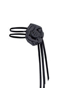 black rose choker with dark romantic flair