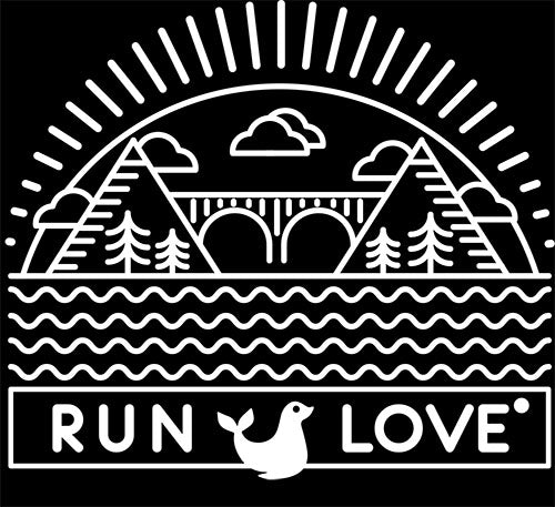 Black Run Love® California Performance Racerback