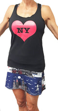 runlove new york racerback tank
