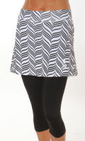 black candystrip capri skirt