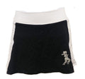 black and white running skirt