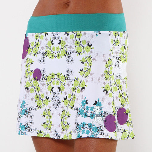 blue blossom running skirt