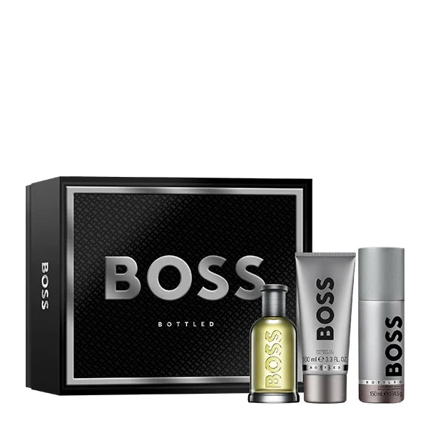 Boss Bottled Eau de Toilette 100ml and Deo 150ml  and Shower Gel 100ml