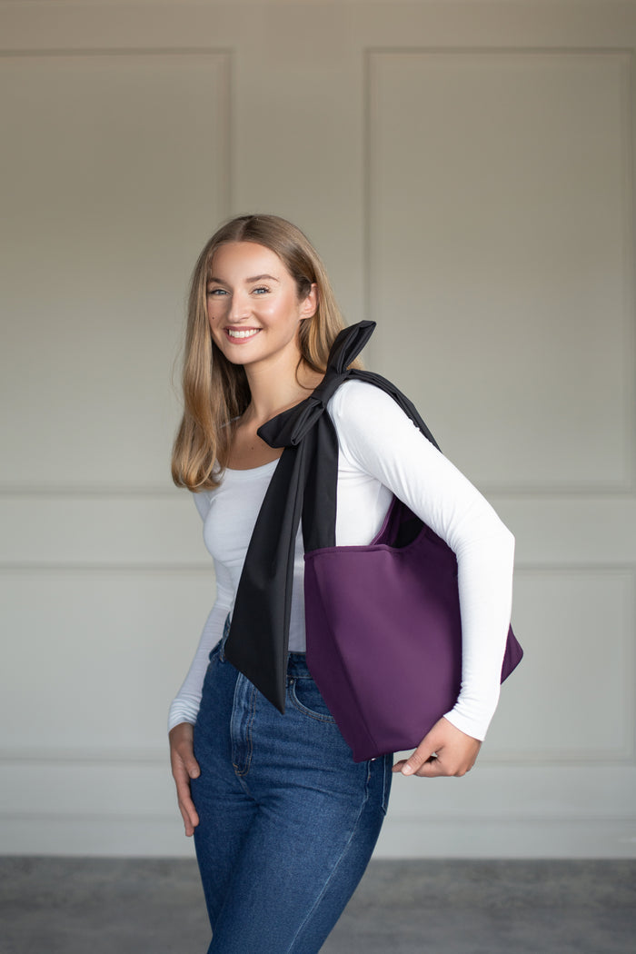 Bow Tote Bag | Sugar Plum