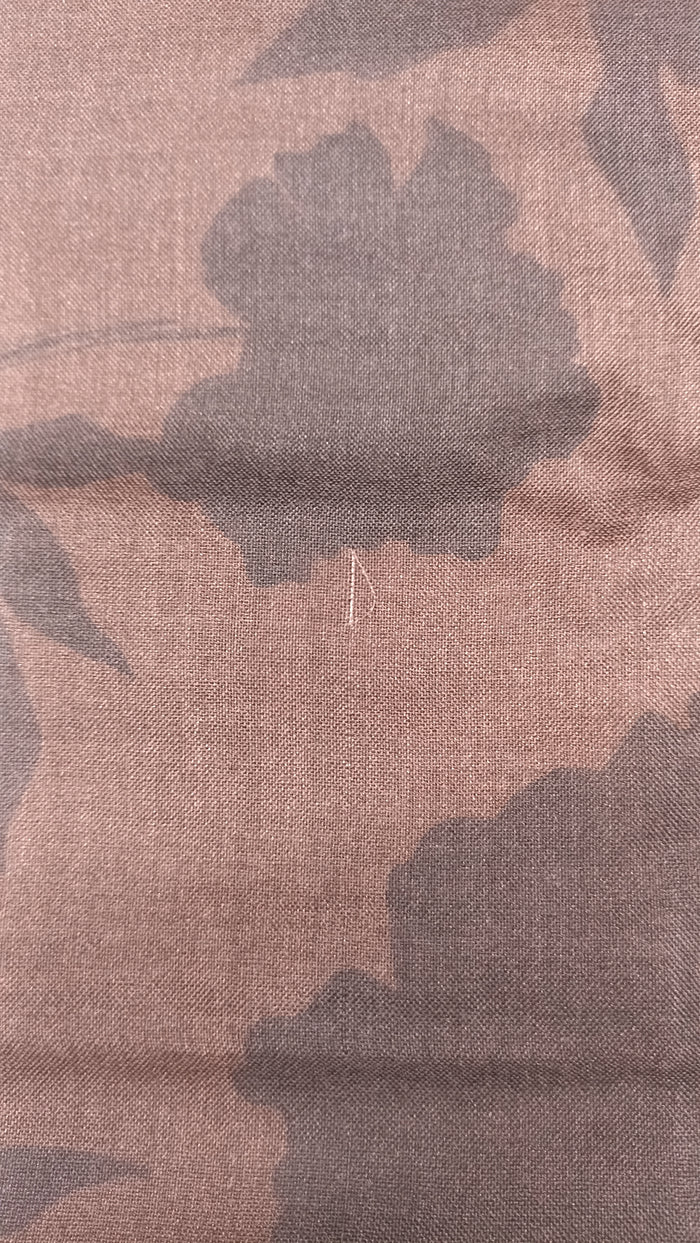 Brown Silk & Wool Scarf (with imperfection)