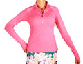 bubblegum half zip pullover