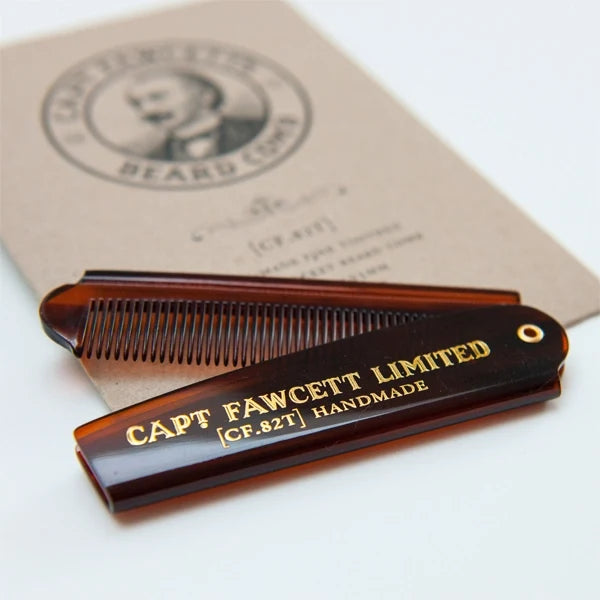 Captain Fawcett Folding Pocket Beard Comb (CF.82T)