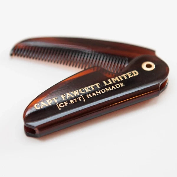 Captain Fawcett Folding Pocket Moustache Comb (CF.87T)