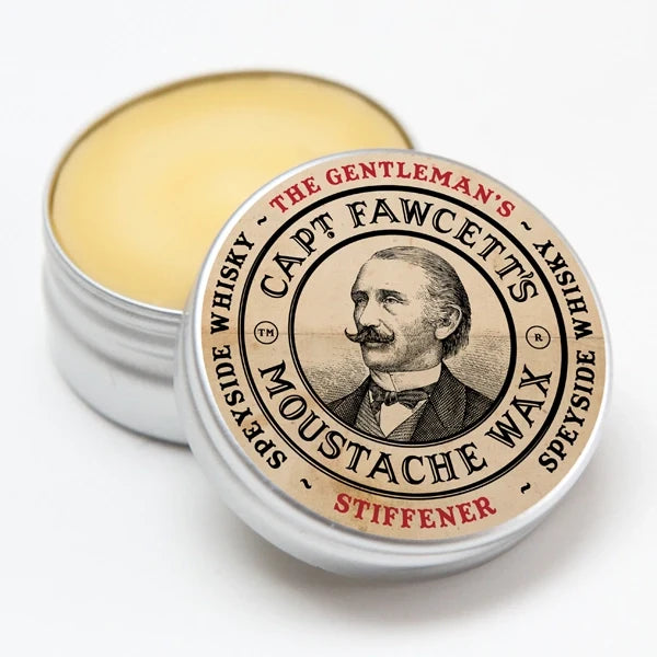 Captain Fawcett Gentleman's Stiffener Malt Whisky Moustache Wax