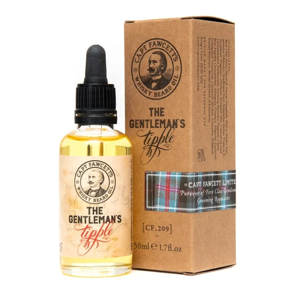Captain Fawcett Gentleman's Tipple Whisky Beard Oil Travel Sized