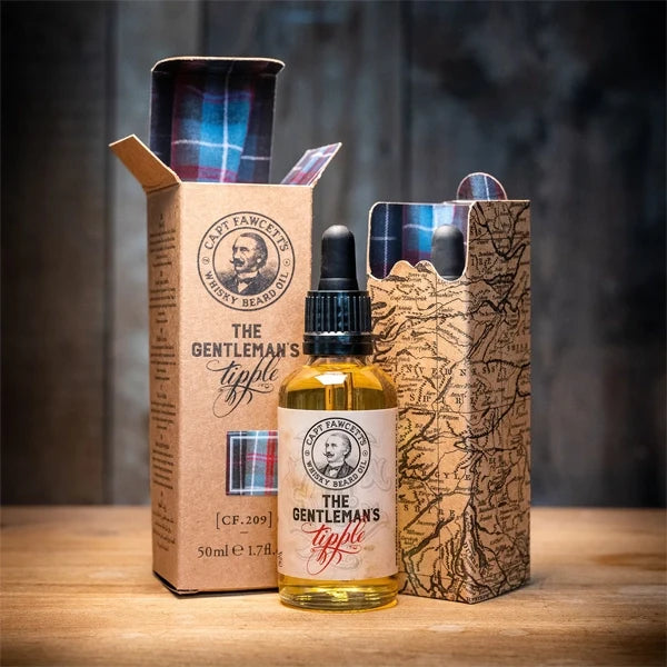 Captain Fawcett Gentleman's Tipple Whisky Beard Oil Travel Sized
