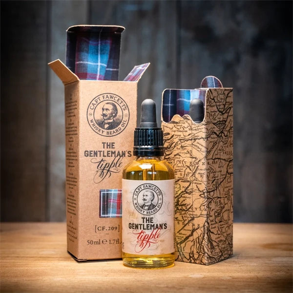 Captain Fawcett Gentleman's Tipple Whisky Beard Oil Travel Sized