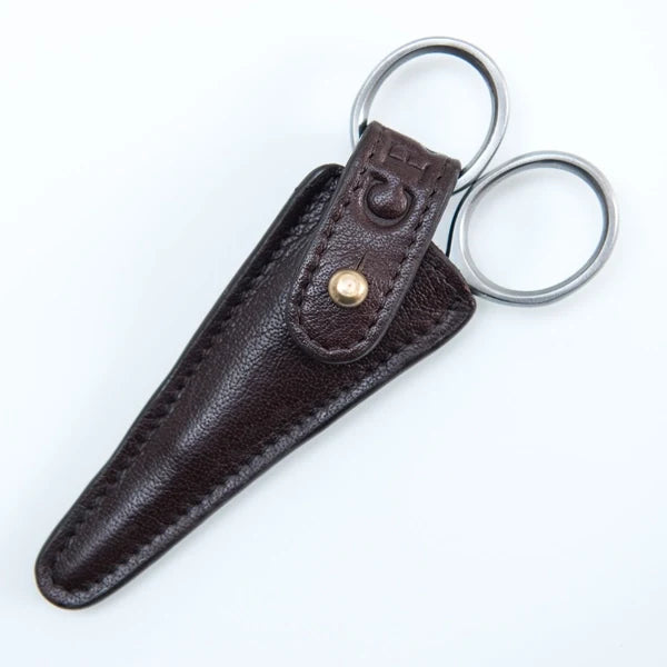 Captain Fawcett Grooming Scissors with leather pouch