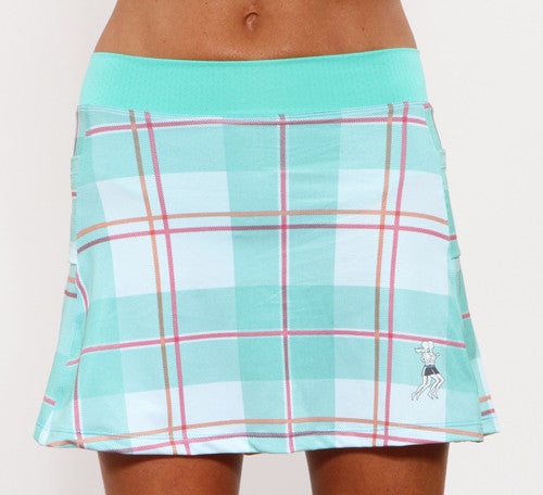 caribbean plaid triathlon skirts
