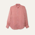 Casual Linen Shirt Coral - Shirt_Man - KAMPOS