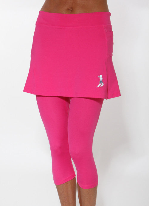 cerise capri skirt