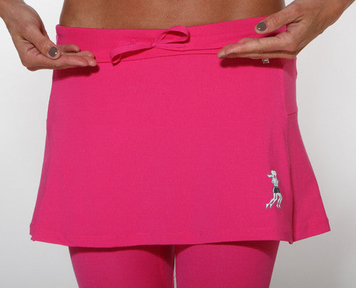 cerise capri skirt drawstring