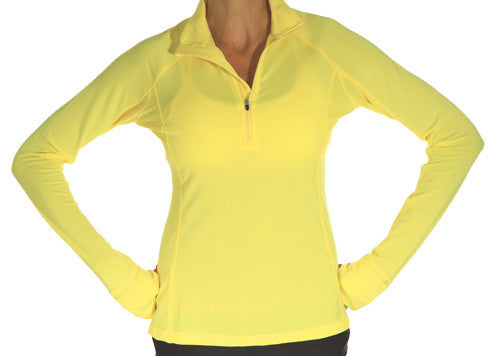 citron half zip pullover