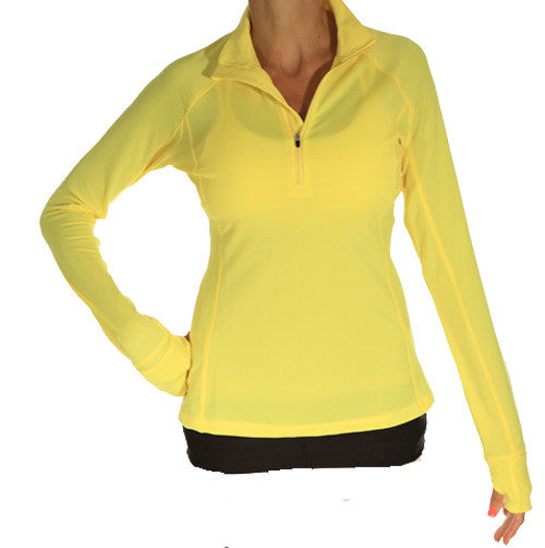 citron half zip pullover