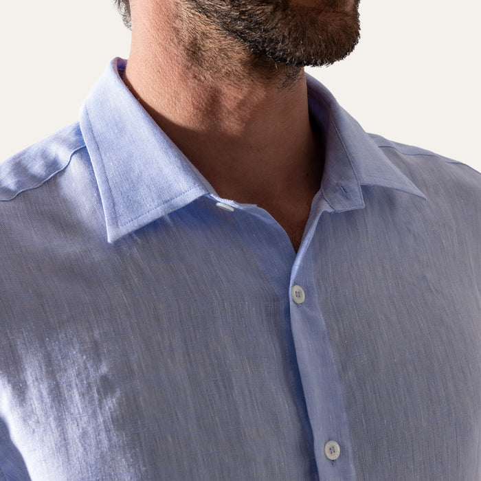 Classic Linen Shirt Light Blue