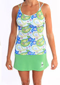 clover skirt white paisley tank
