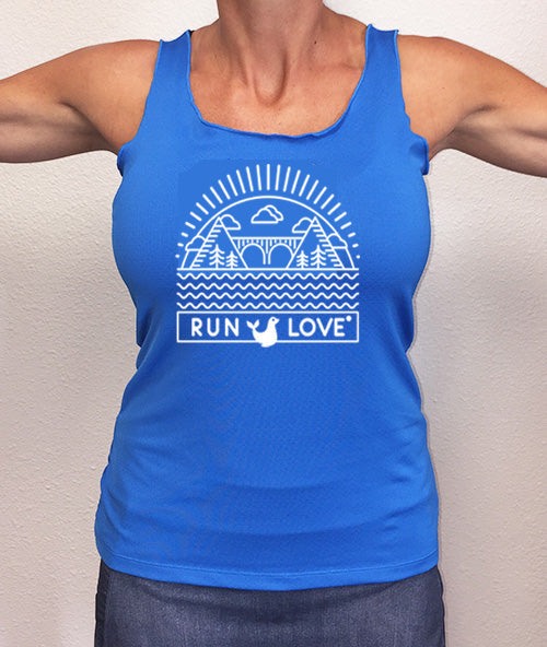 Cobalt Run Love®  California Performance Racerback