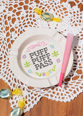 CROSS STITCH ASHTRAY