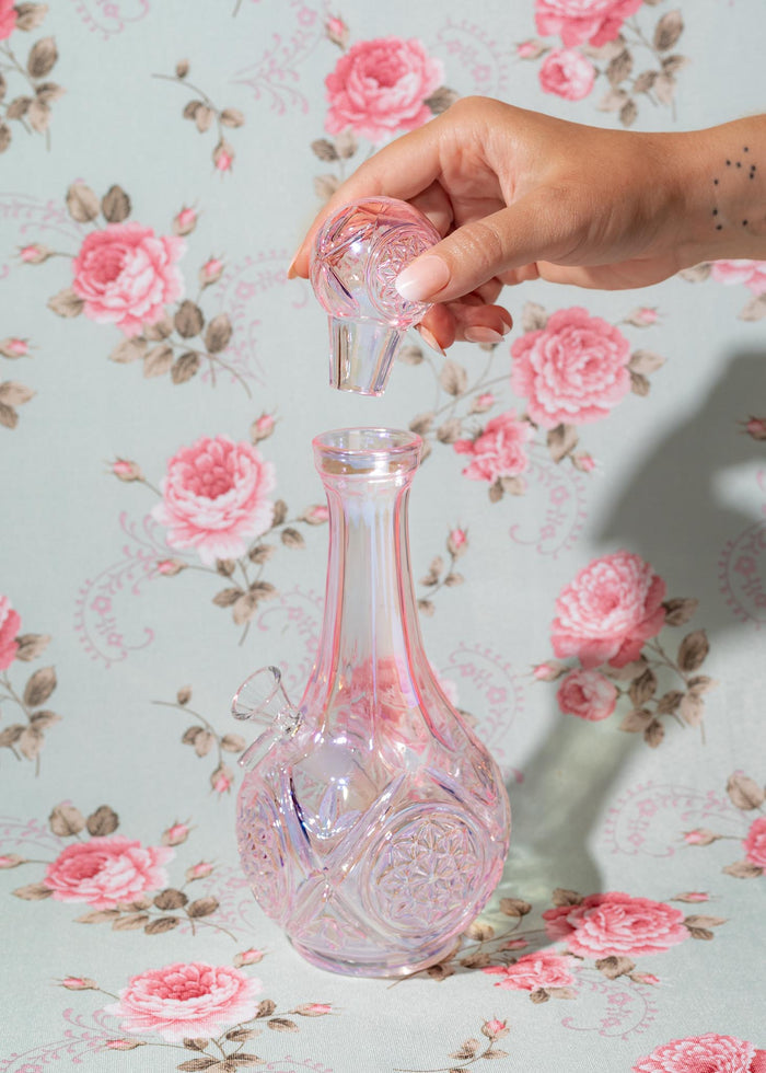 DECANTER BONG - PINK IRIDESCENT