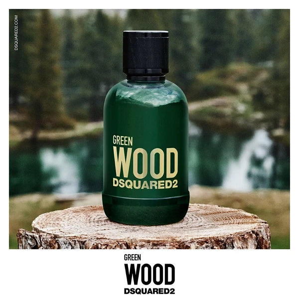 Dsquared2 Green Wood Gift Set Eau de Toilette 100ml With Perfumed Bath & Shower Gel 150ml