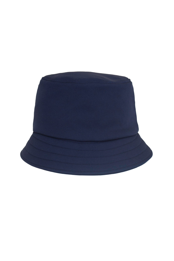 Blue Embrace bucket hat in deep blue color.