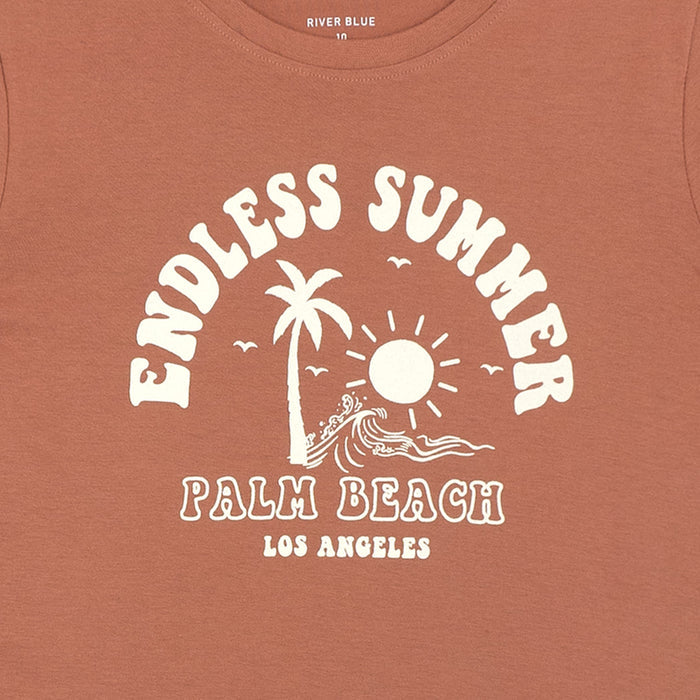 זוג חליפות הדפסי דקלים Endless Summer תינוקות בנים