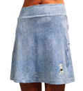 Faded Denim Golf Skirt