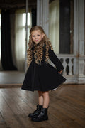 Waterproof Coat for Girls in Black