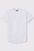 Fitted Drop Hem - White - photo from front flat lay #color_white